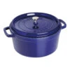 Staub Cocotte 28 Cm, Rund, Dunkelblau, Gusseisen -Staub 40510 285 0 1