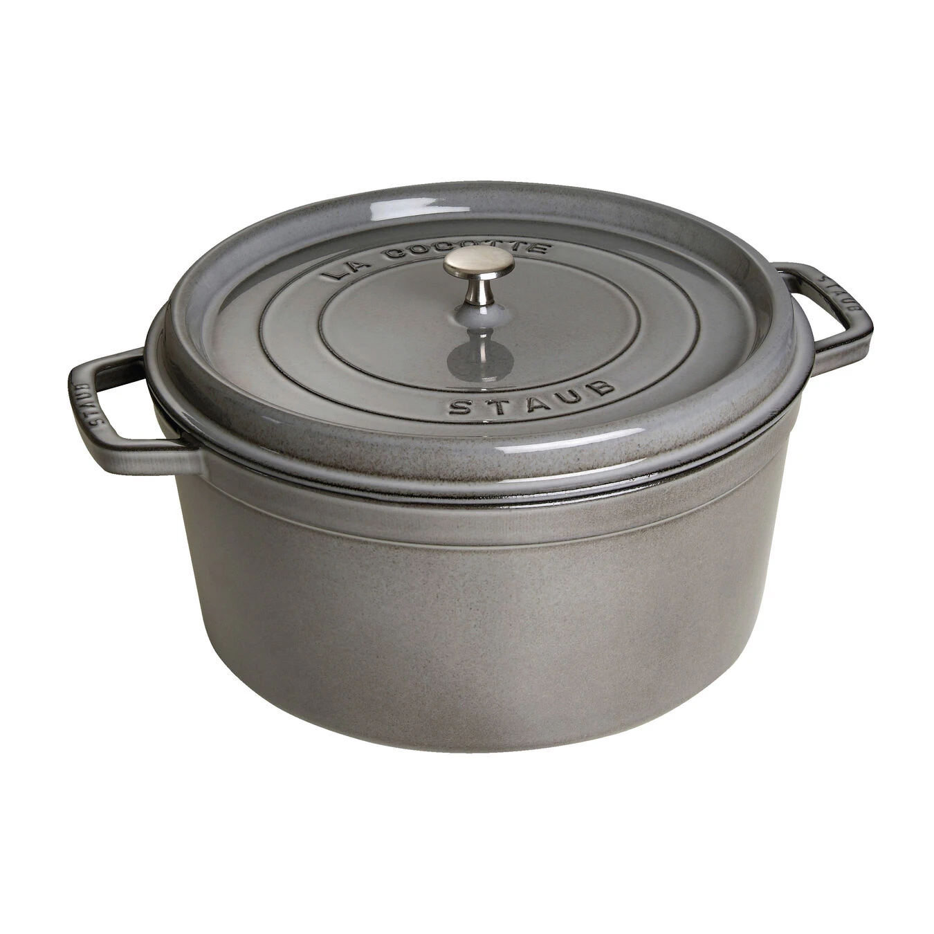 Staub Cocotte 30 Cm, Rund, Graphit-Grau, Gusseisen 3 Staub Cocotte 30 Cm, Rund, Graphit-Grau, Gusseisen