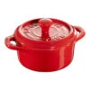 Staub Mini Cocotte 10 Cm, Rund, Kirsch-Rot, Keramik 2 Staub Mini Cocotte 10 Cm, Rund, Kirsch-Rot, Keramik -Staub 40510 785 0 1