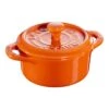 Staub Mini Cocotte 10 Cm, Rund, Orange, Keramik -Staub 40511 085 0 1