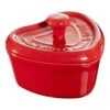 Staub Mini Cocotte 9 Cm, Herz, Kirsch-Rot, Keramik -Staub 40511 092 0 1