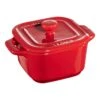 Staub XS Mini Cocotte Set 2-tlg, Quadratisch, Kirsch-Rot, Keramik -Staub 40511 098 0 2