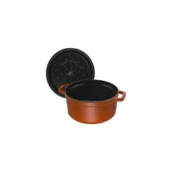 Staub Cocotte 26 Cm, Rund, Zimt, Gusseisen -Staub 40511 295 0 5
