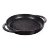 Staub Pure Grill 23 Cm, Rund, Schwarz, Gusseisen -Staub 40511 520 0 1