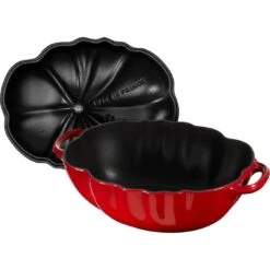 Staub Cocotte 25 Cm, Tomate, Kirsch-Rot, Gusseisen -Staub 40511 774 0 2
