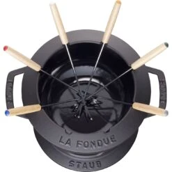 Staub Fondue Set 20 Cm, Schwarz -Staub 40511 972 0 3