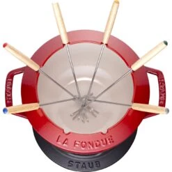 Staub Fondue Set 20 Cm, Kirsch-Rot -Staub 40511 975 0 7