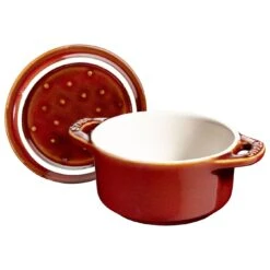 Staub Mini Cocotte 10 Cm, Rund, Antik-Kupfer, Keramik -Staub 40511 999 0 1