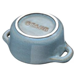 Staub Mini Cocotte 10 Cm, Rund, Antik-Türkis, Keramik -Staub 40512 000 0 5