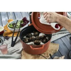 Staub Cocotte 28 Cm, Rund, Zimt, Gusseisen -Staub 424418892