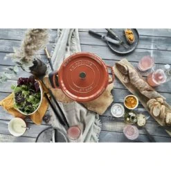 Staub Cocotte 28 Cm, Rund, Zimt, Gusseisen -Staub 424418897