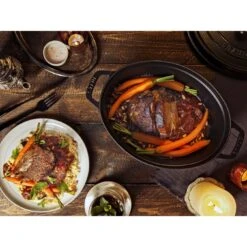 Staub Cocotte 33 Cm, Oval, Schwarz, Gusseisen 13 Staub Cocotte 33 Cm, Oval, Schwarz, Gusseisen -Staub 424423885