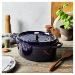 Staub Cocotte 31 Cm, Oval, Dunkelblau, Gusseisen 12 Staub Cocotte 31 Cm, Oval, Dunkelblau, Gusseisen -Staub 750058434